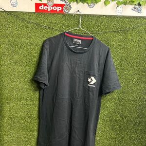 Converse Men's Black and Navy T-shirt